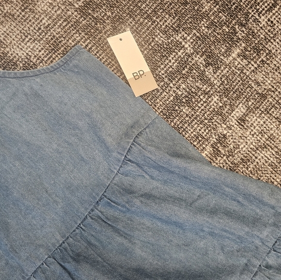 NWT! Nordstrom-BP Women's Sleeveless Mini Jean Dress Medium - Picture 4 of 9